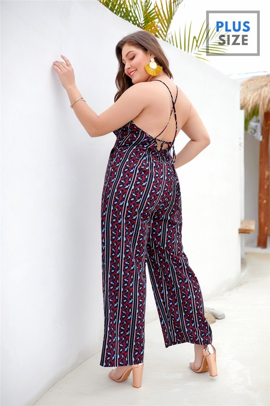 + LADIES VNECK JUMPSUITS