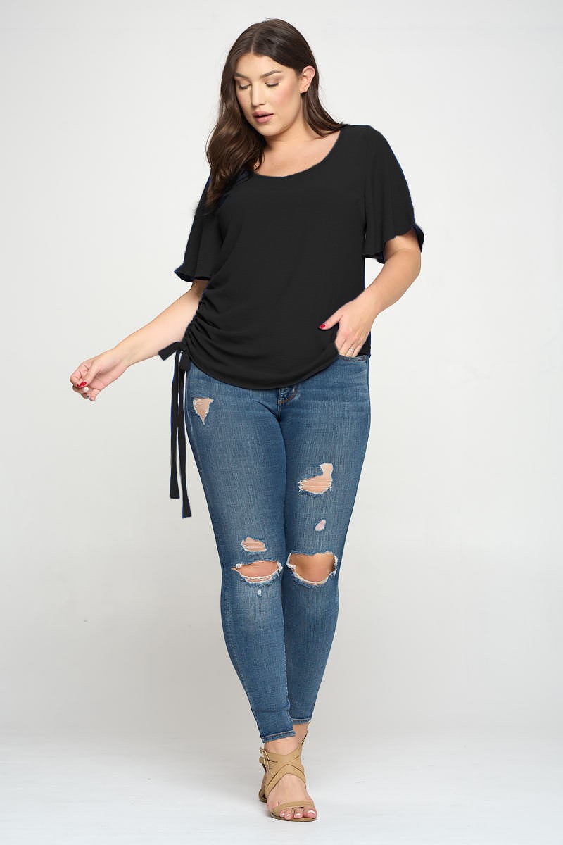 PLUS RUCHED TOP