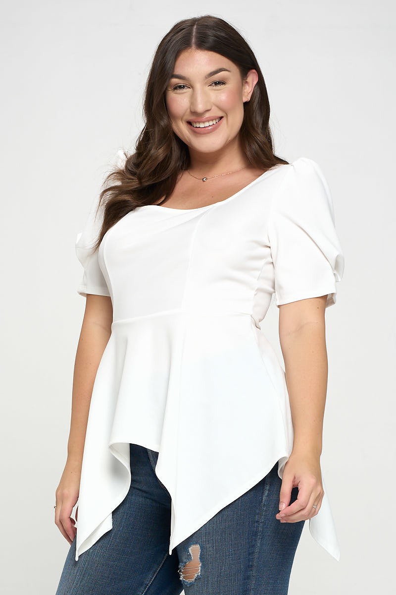 PLUS PEPLUM TOPS