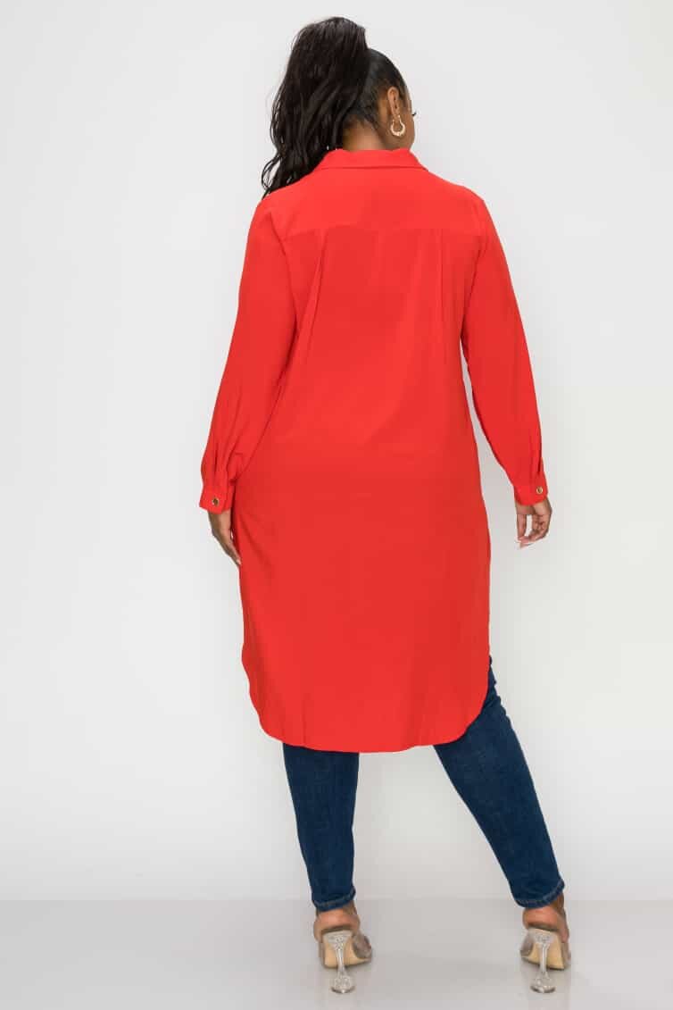 PLUS SHIRT DRESS