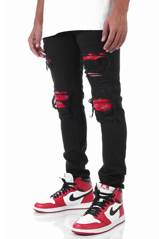 MENS PATCH JEANS