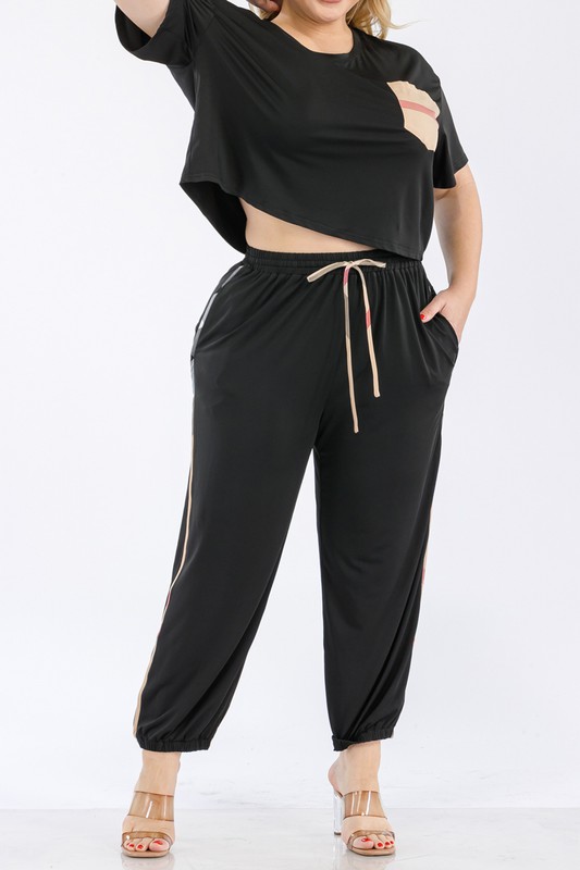 PLUS TOP AND PANT SETS
