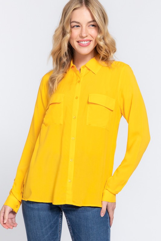 WOVEN FRNT PKT SHIRTS