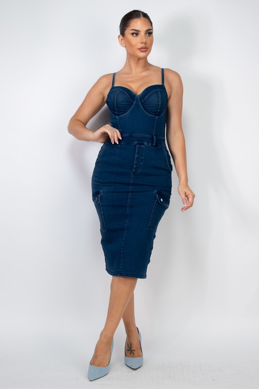 CINCHED CARGO DRESS