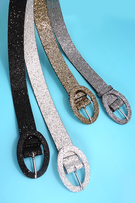 GLITTER STRAP BELTS