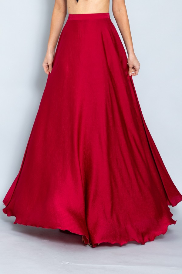 SATIN MAXI SKIRTS