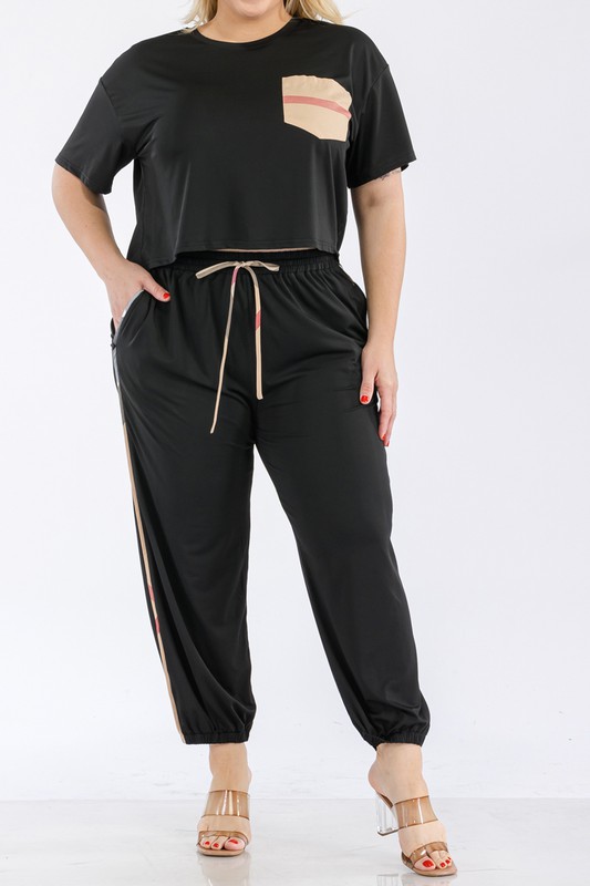 PLUS TOP AND PANT SETS