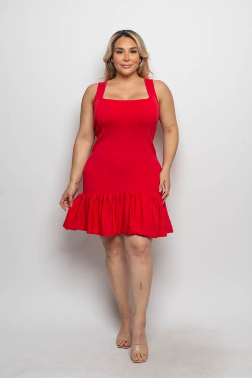 PLUS MINI SWTR DRESS