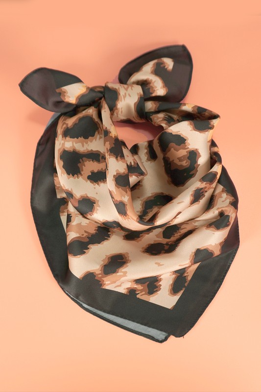 ANIMAL PRINT SILK SCARF