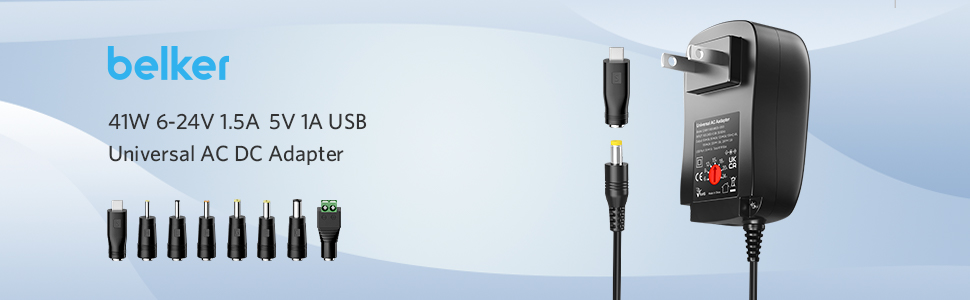 BELKER UNIVERSAL AC DC ADAPTER