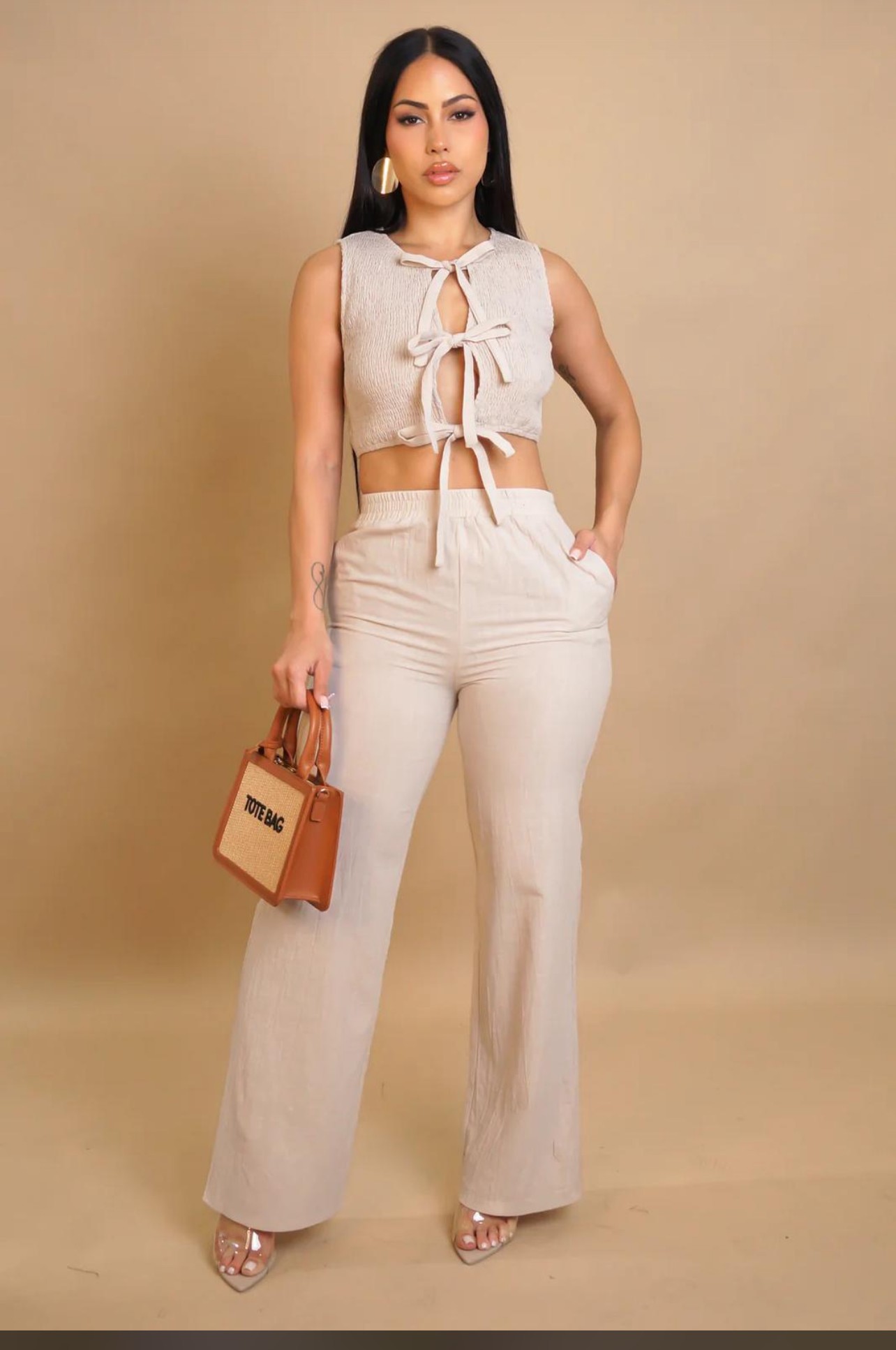 LADIES COTTON PANT SET