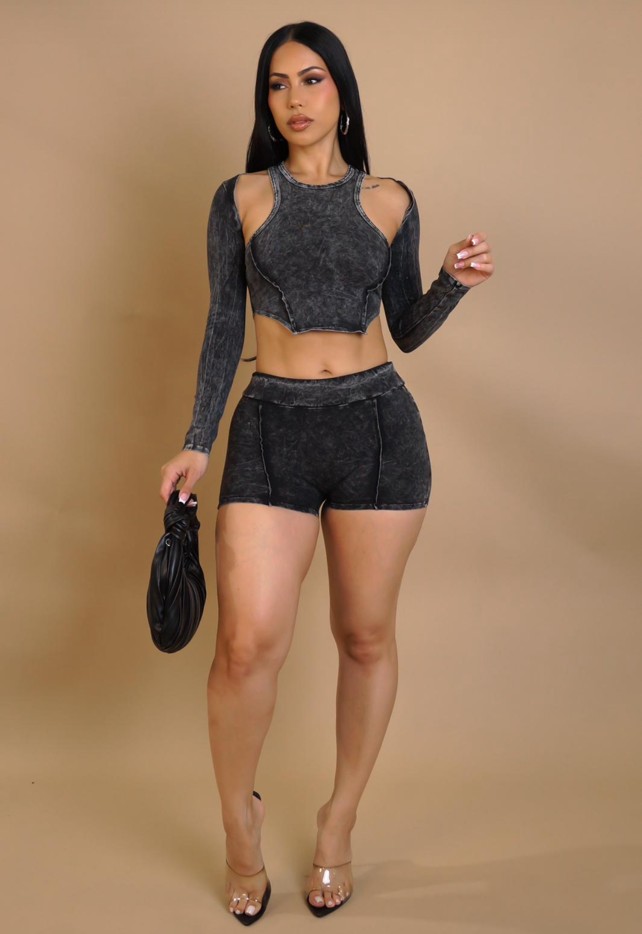 LADIES 3PCS SHORTS SETS