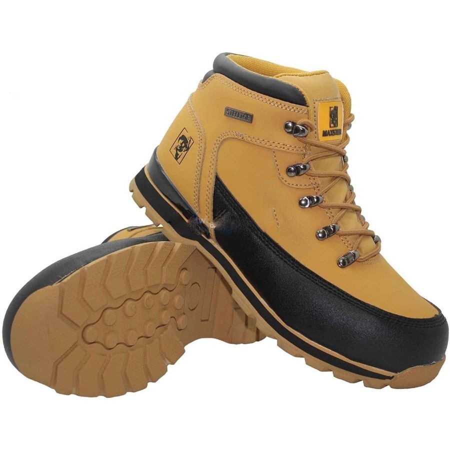 MEN STEEL TOE WORK BOOTS