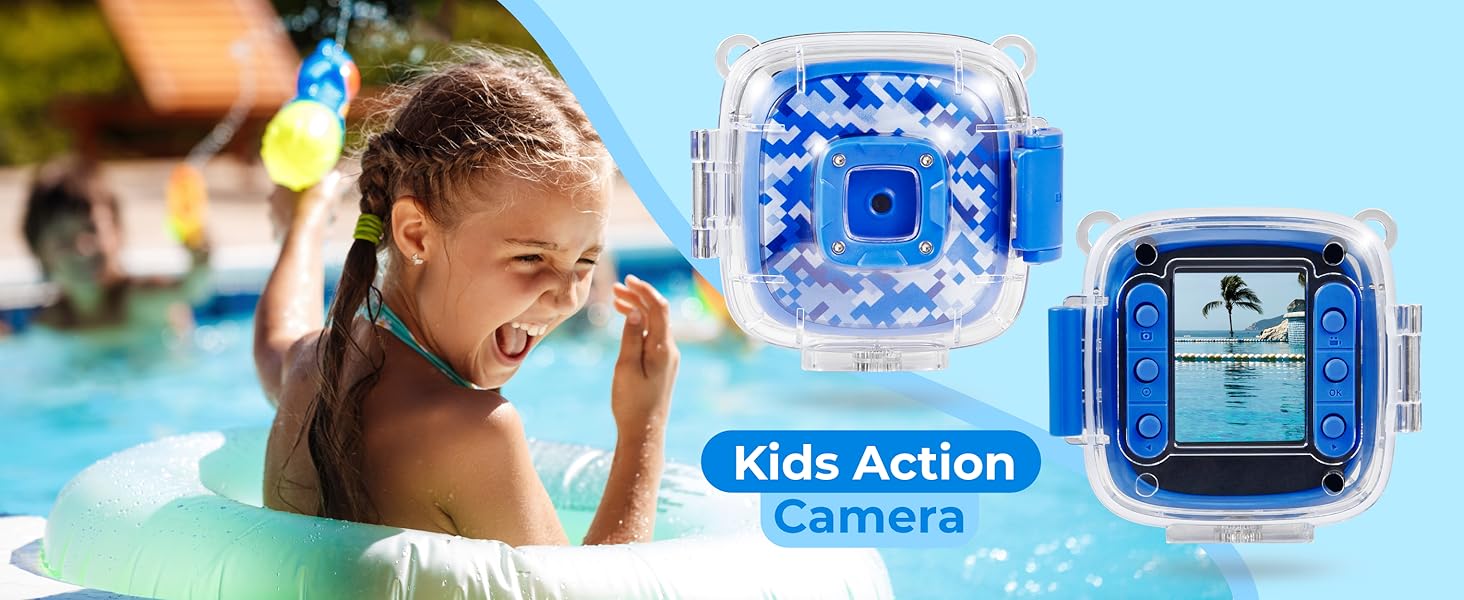VIVITAR KIDS TECH 1 77  INCH LCD ACTION CAM