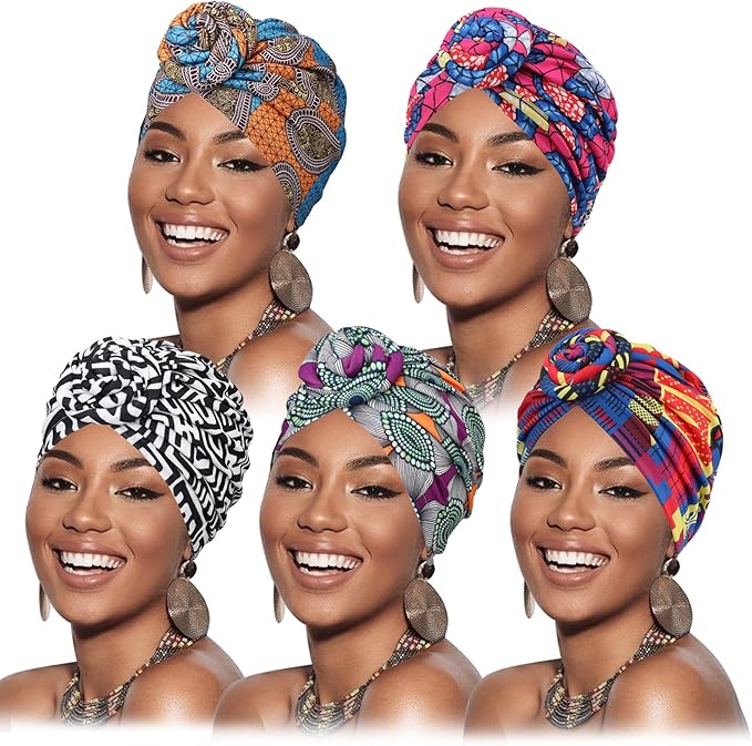 TURBANS AFRICAN PRINT CAP