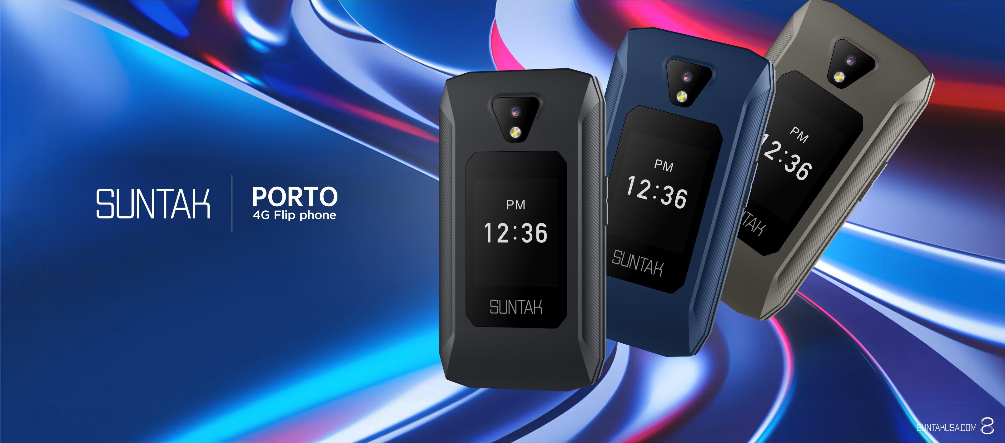 SUNTAK PORTO 4G LTE FLIP PHONE